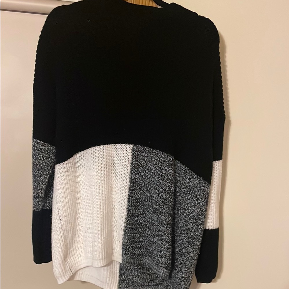 Stylish Black and White Sweater